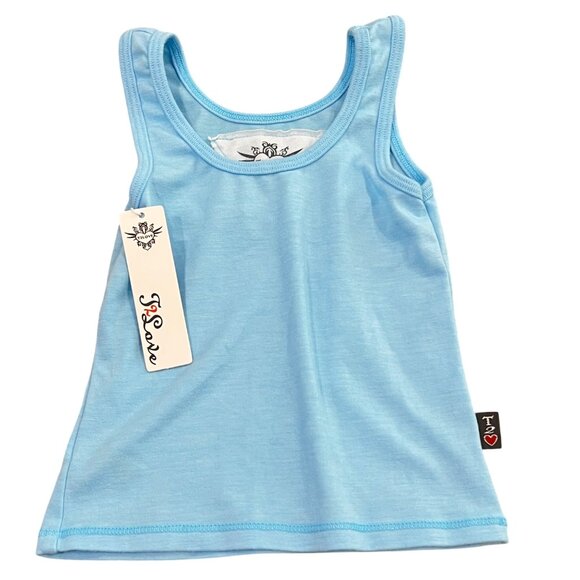 T2love NWT Kids Tank Tops Size 2 Blue or Gray Soft Polyester Blend Sleeveless US - Picture 9 of 9